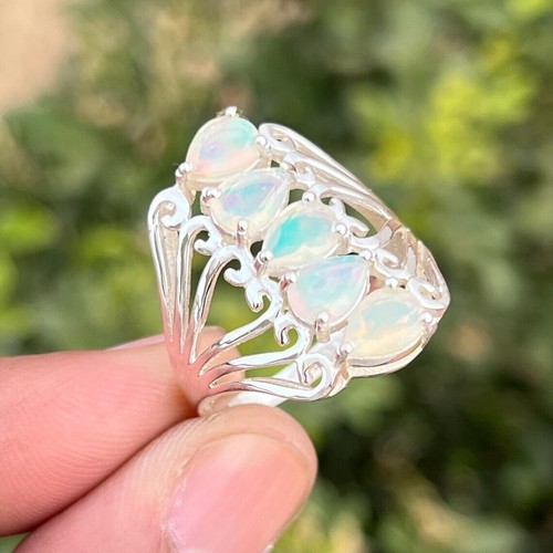 Anello set puntale opale - set,
